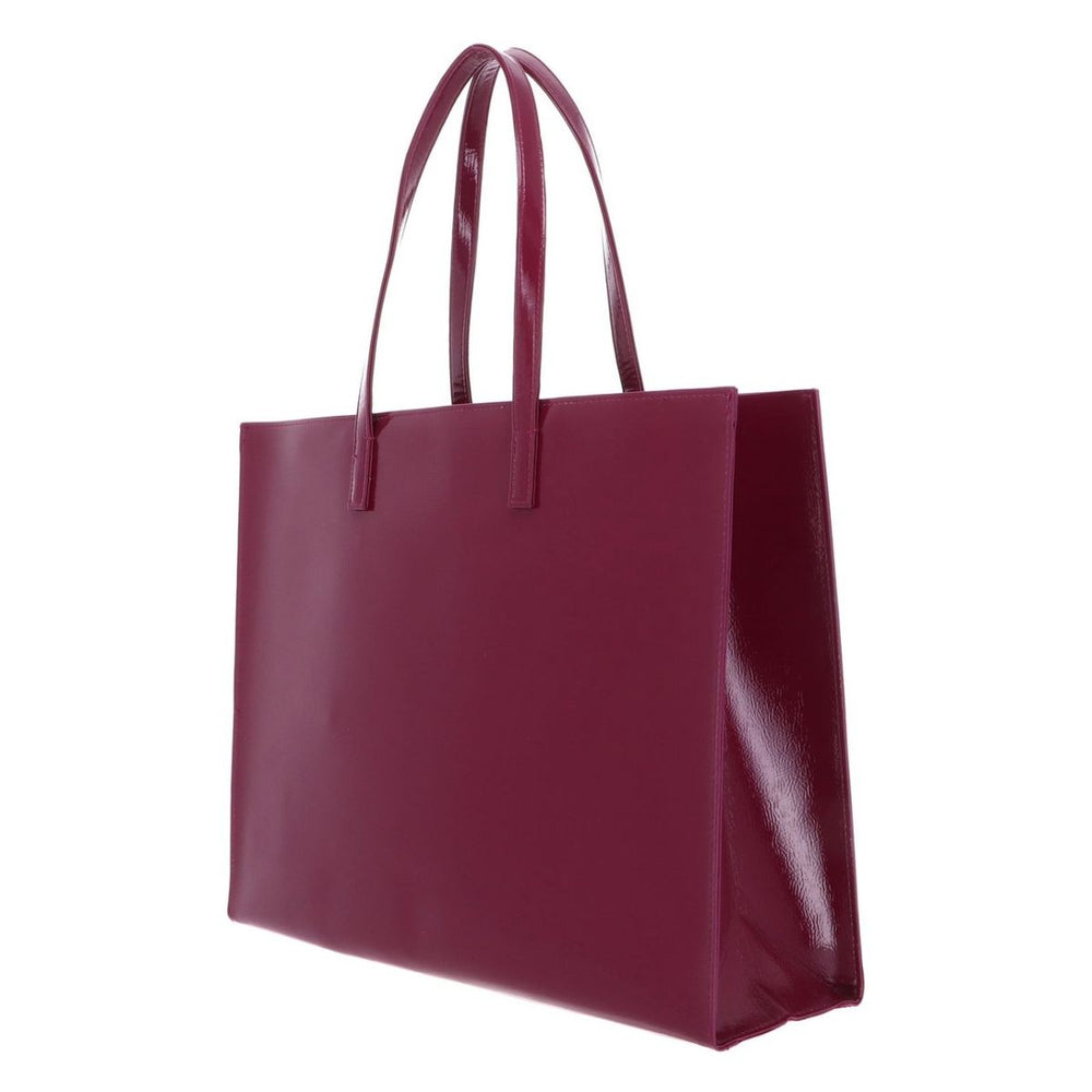 Achterkant van de Ted Baker Icon Shopper XL Deep-roze #kleur_deep-roze