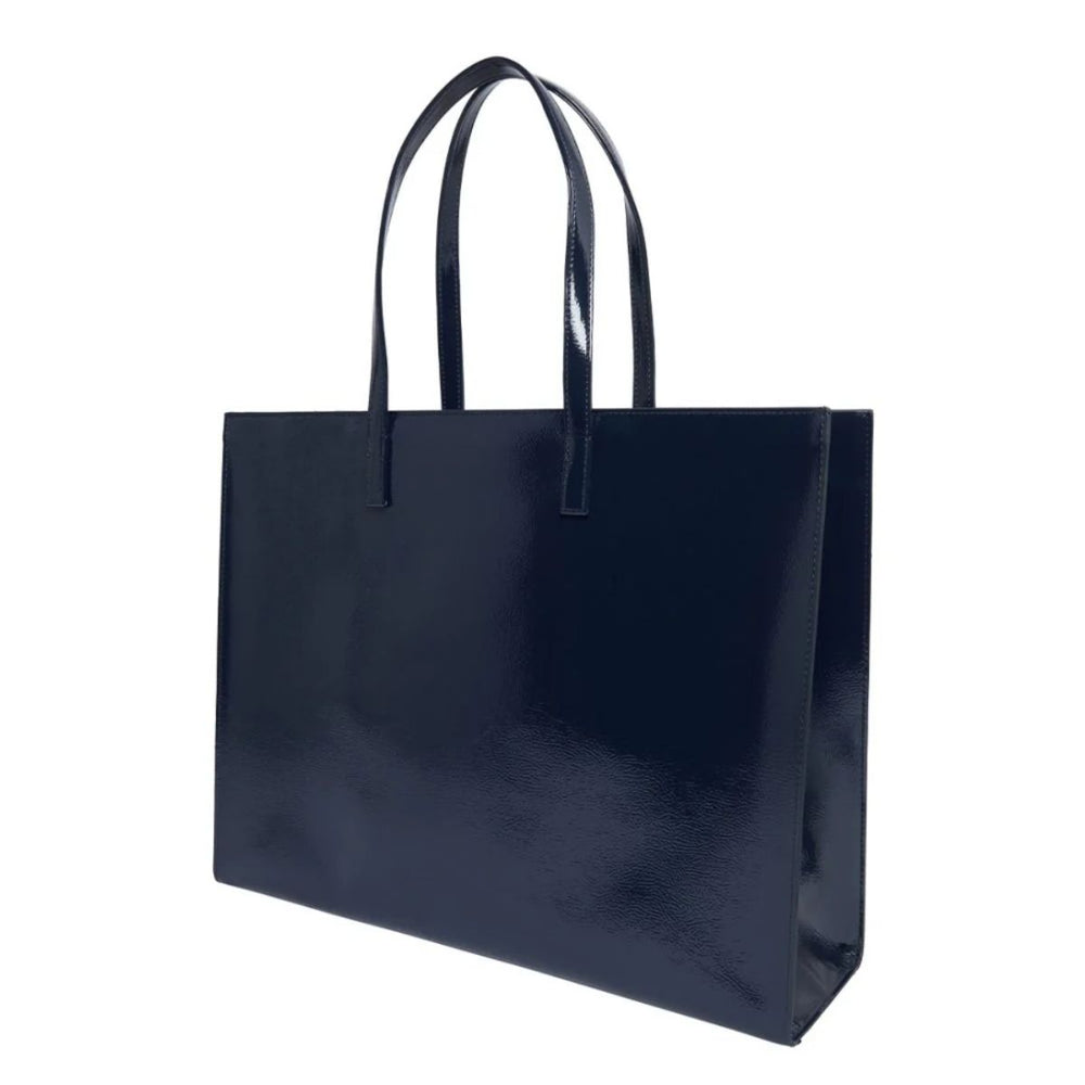 Achterkant van de Ted Baker icon shopper XL Navy #kleur_navy