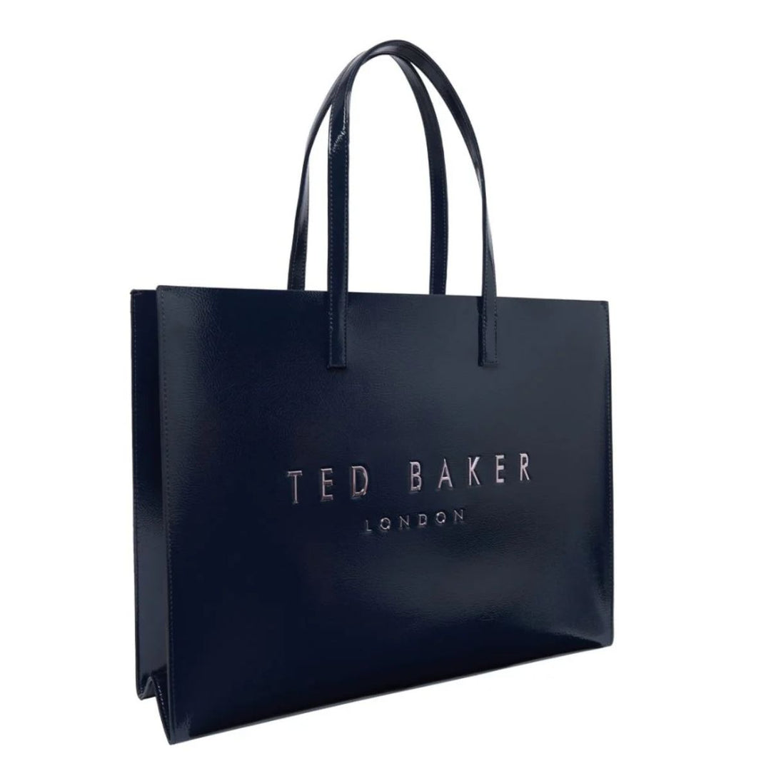 Voorzijde van de Ted Baker icon shopper XL Navy #kleur_navy