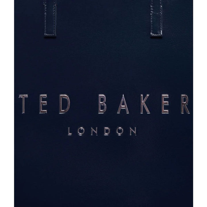 Details van de Ted Baker icon shopper XL Navy #kleur_navy