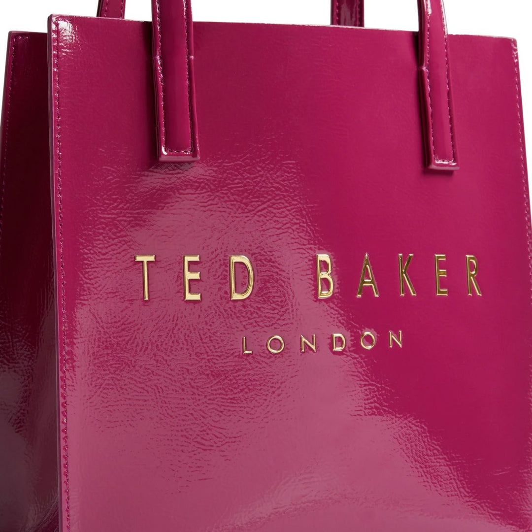 Details van het materiaal van de Ted Baker REPTCON icon Small shopper deep-roze #kleur_deep-roze