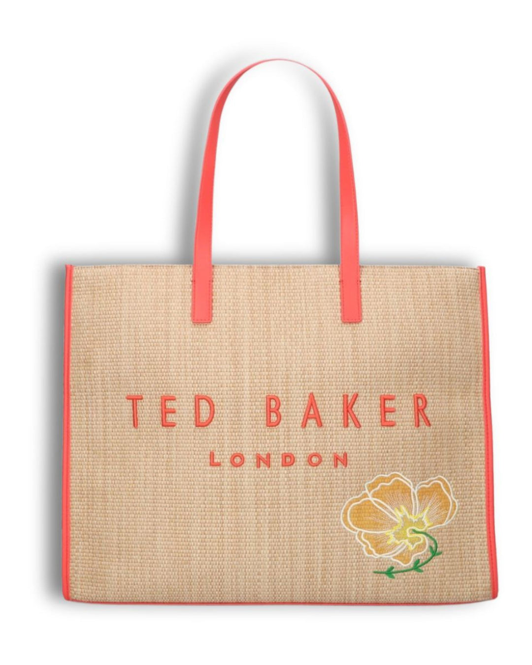 Voorkant van de Ted Baker Icon Pallmer grote tote oranje #kleur_oranje