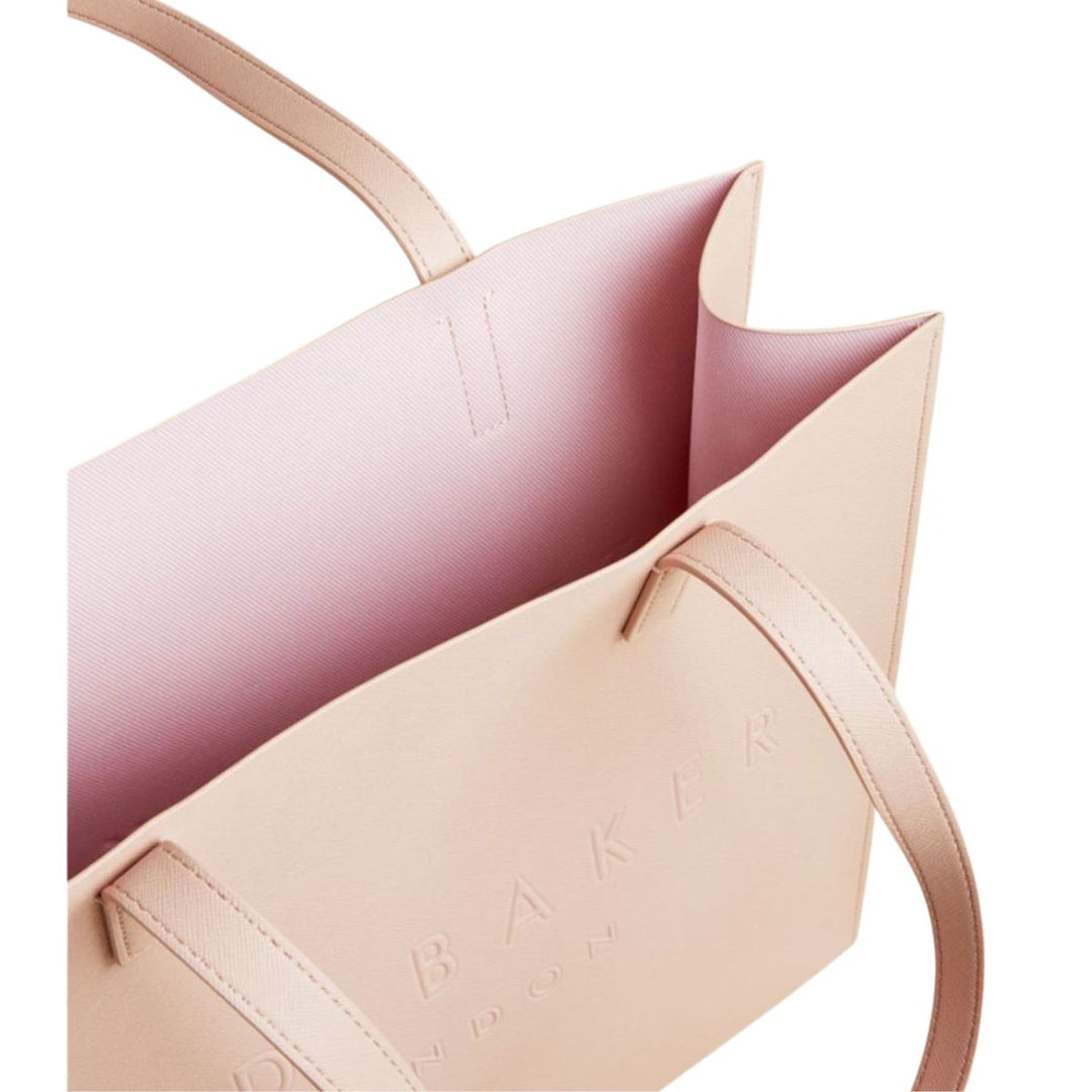 Binnenkant van de Ted Baker shopper large oud roze #kleur_oud-roze