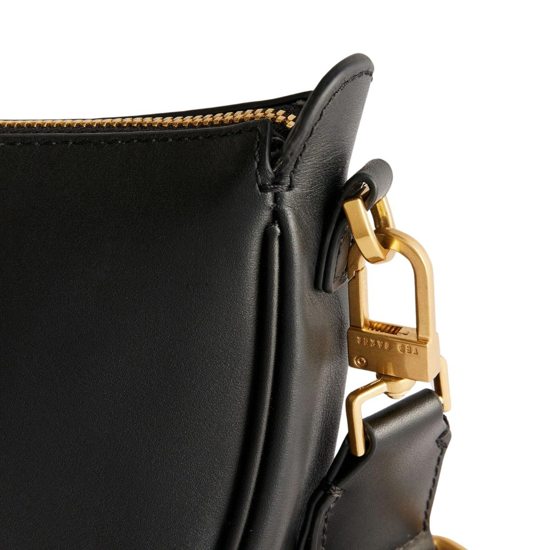 Details van het leer #kleur_zwart