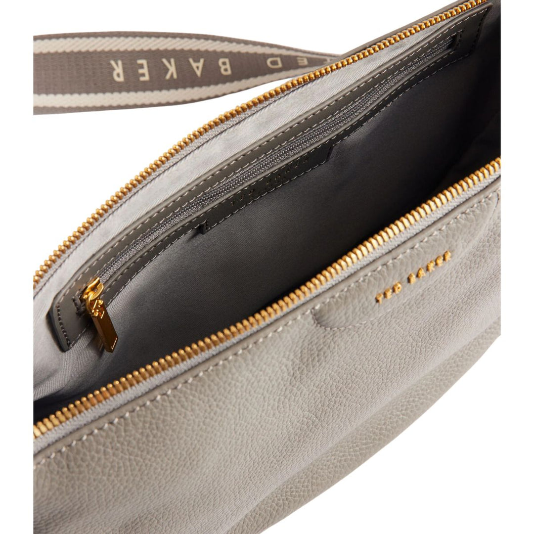 Binnenkant Ted Baker _Essina Leren schoudertas grijs #kleur_grijs
