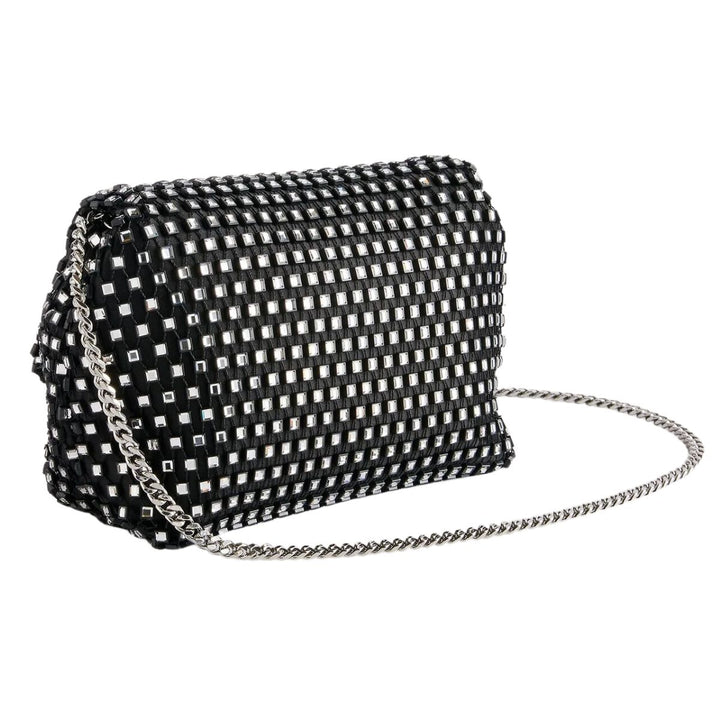 Achterkant van de Ted Baker _Glitszi_ glitter tasje in het zwart #kleur_zwart