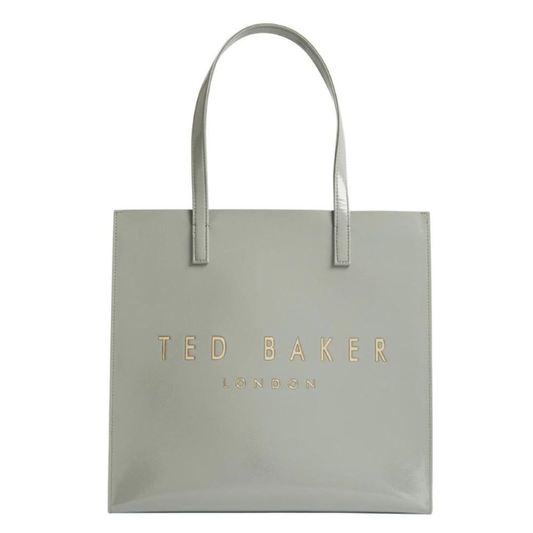 Voorkant van de Ted Baker crinkon large shopper grijs #kleur_grijs