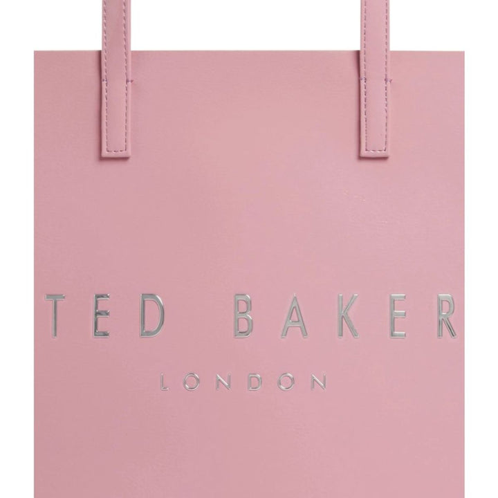 Details van het materiaal van de Ted Baker crinkon large shopper roze #kleur_roze