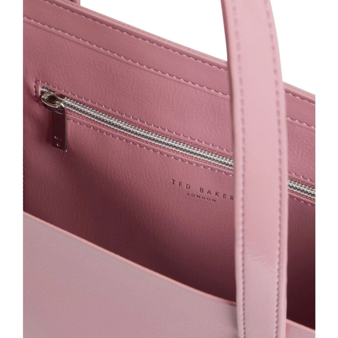 Binnenkant van de Ted Baker crinkon large shopper roze #kleur_roze