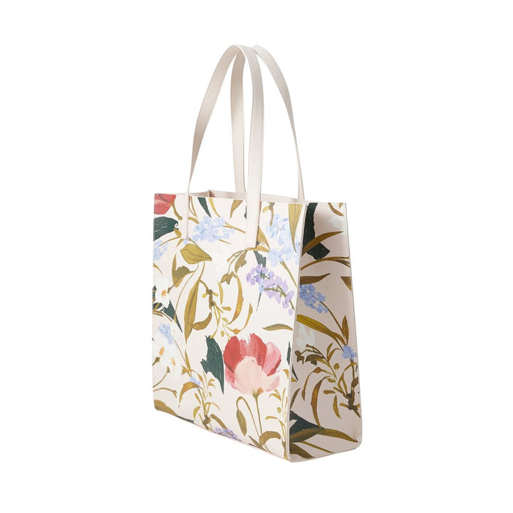 Zijkant van de Ted Baker Crinkon large shopper Floral printed #kleur_floral-printed