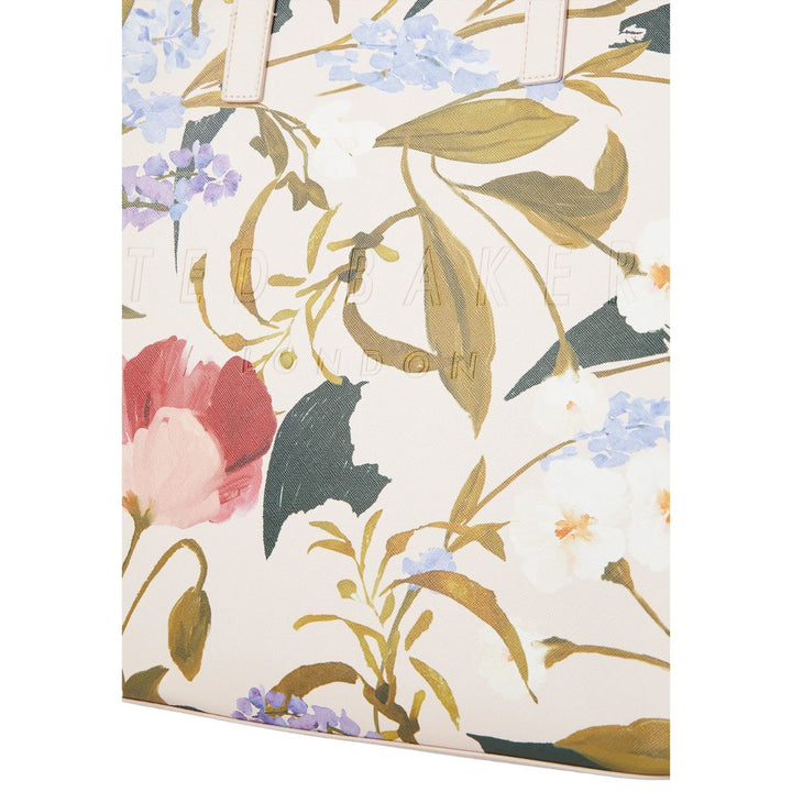 Details van het materiaal van de Ted Baker Crinkon large shopper Floral printed #kleur_floral-printed