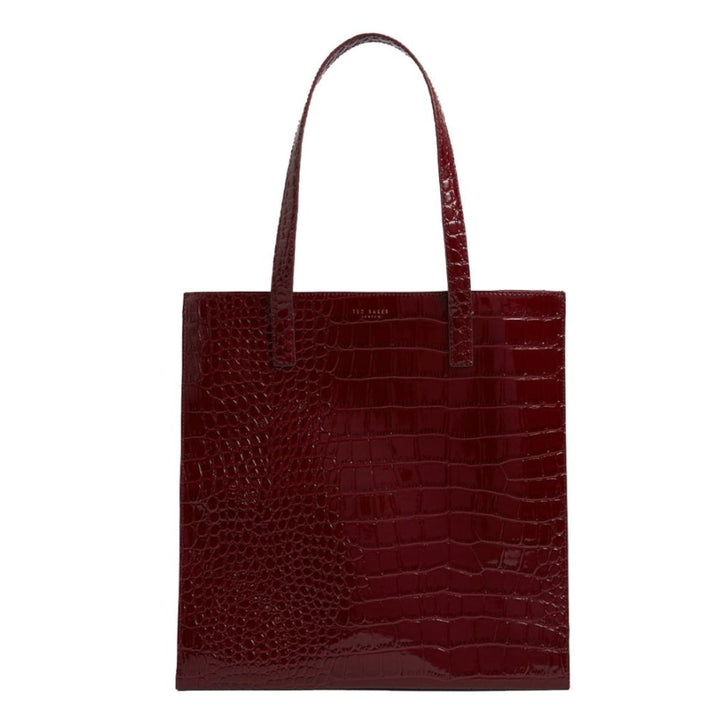 Voorkant van de Ted Baker Crinkon large shopper wine #kleur_wine
