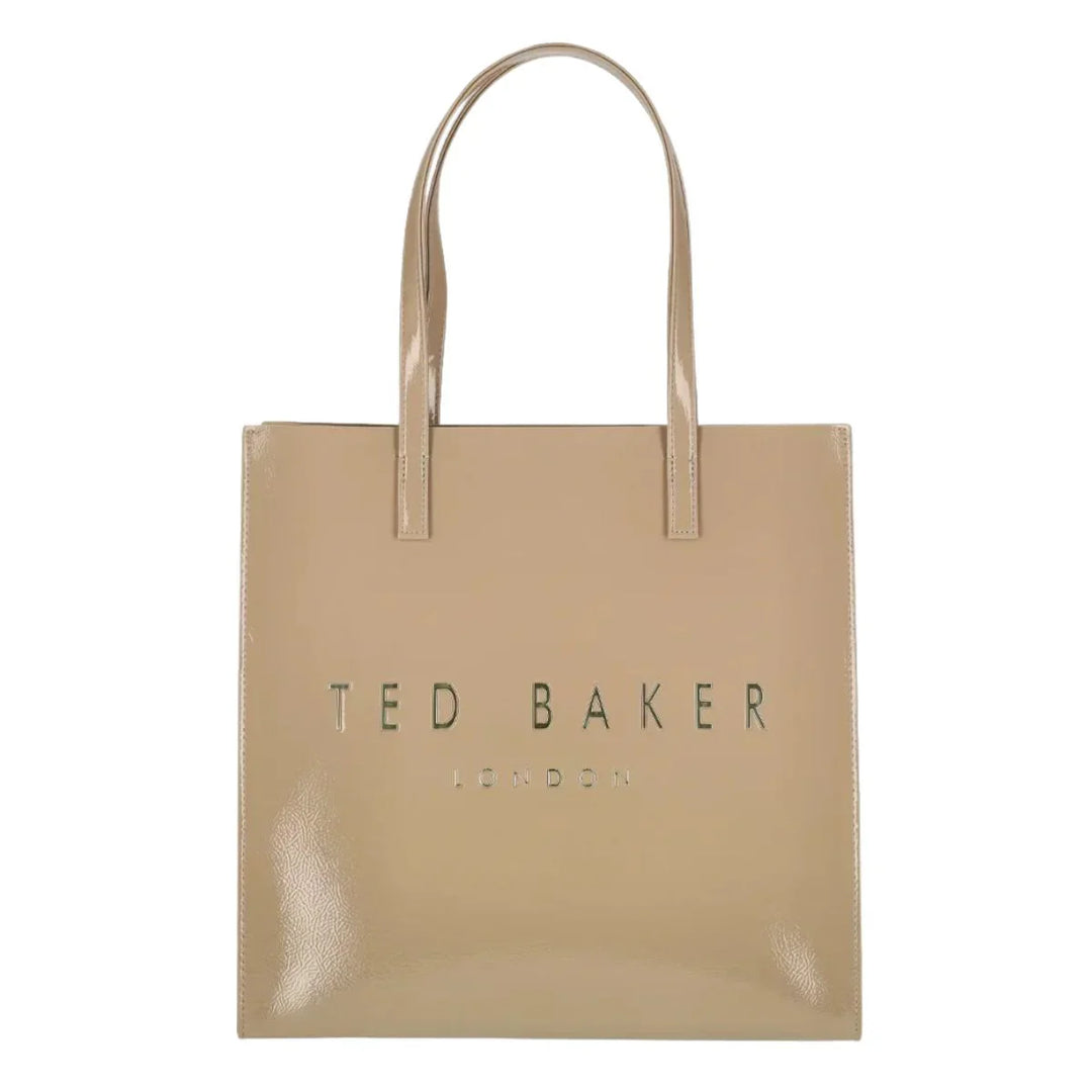 Voorkant van de Ted Baker Crinkon shopper in stone #kleur_stone