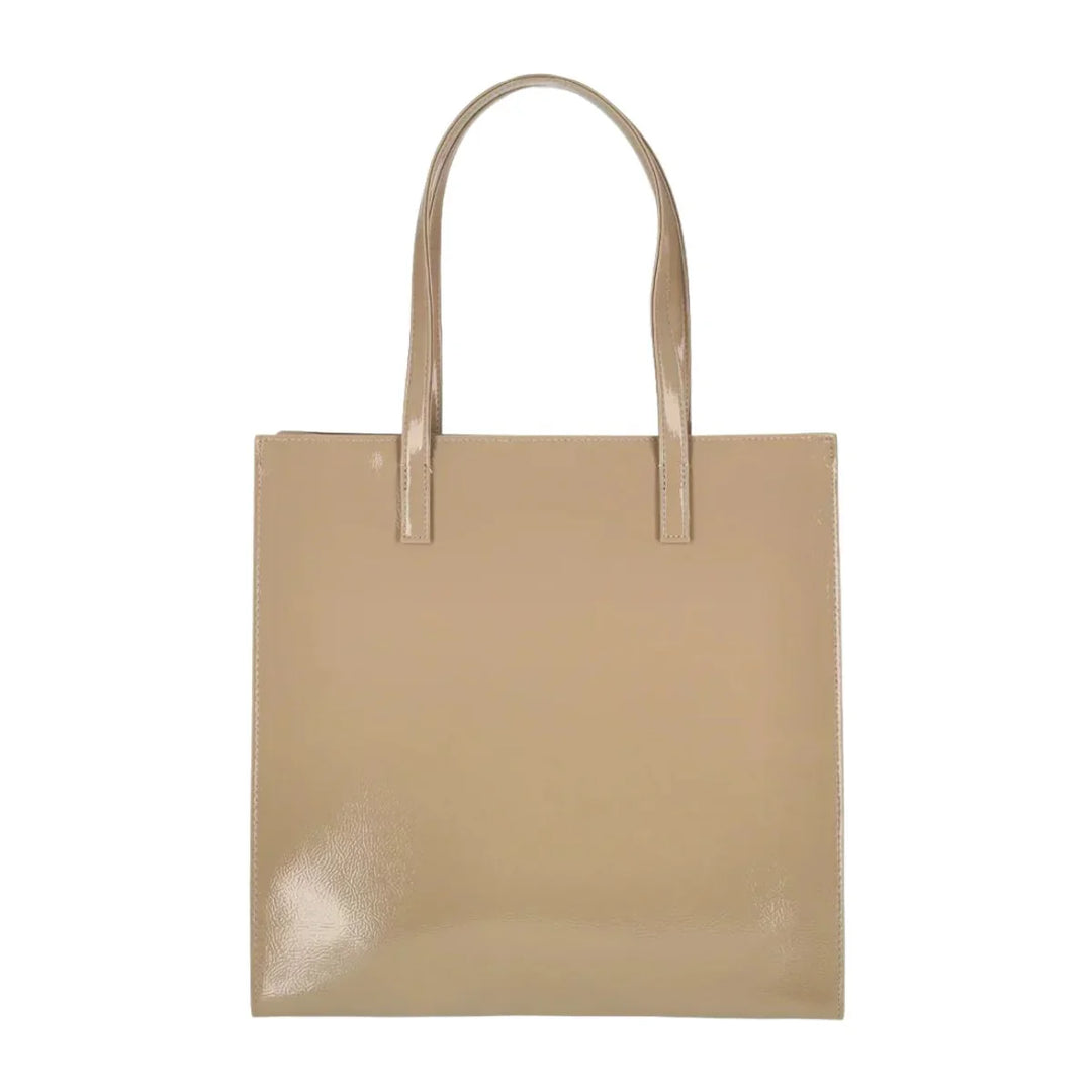 Achterkant van de Ted Baker Crinkon shopper in stone #kleur_stone