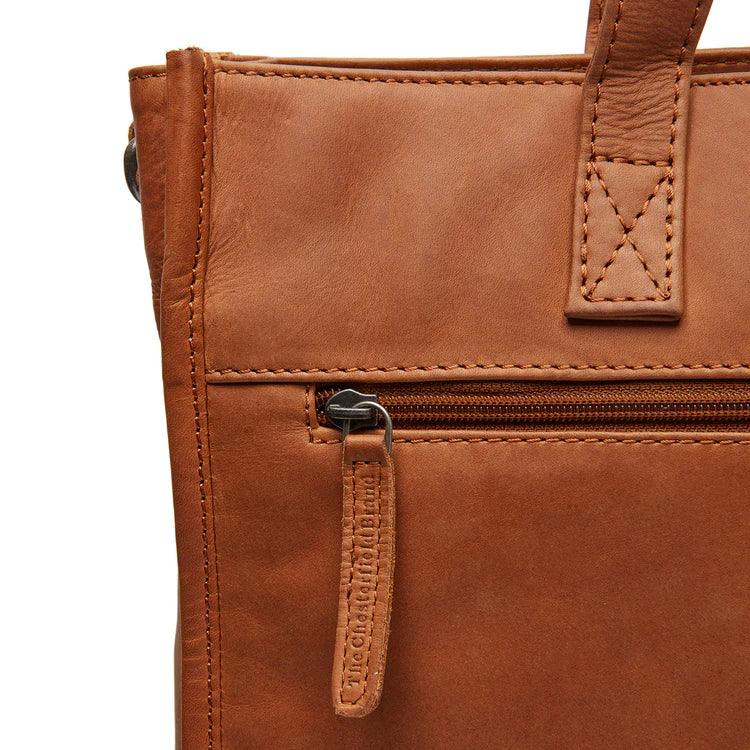 Details van het leer #kleur_cognac