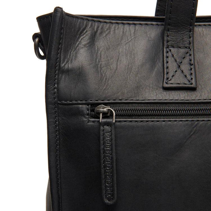 Details van het leer #kleur_zwart