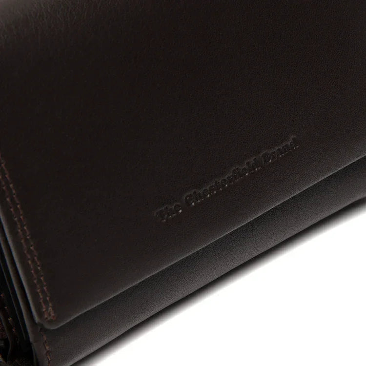 Details van het leer #kleur_donkerbruin