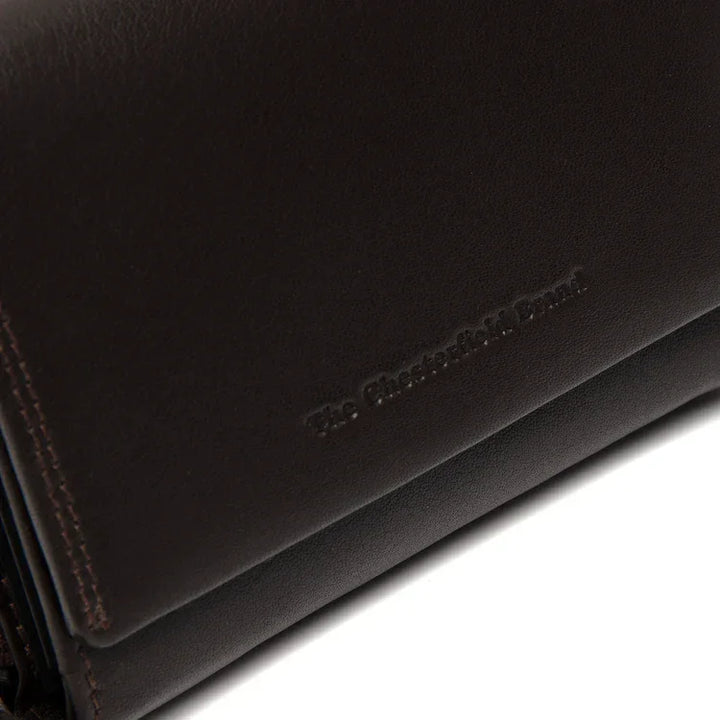 Details van het leer #kleur_donkerbruin