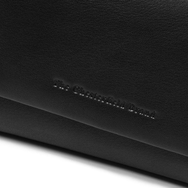 Details van het leer #kleur_zwart