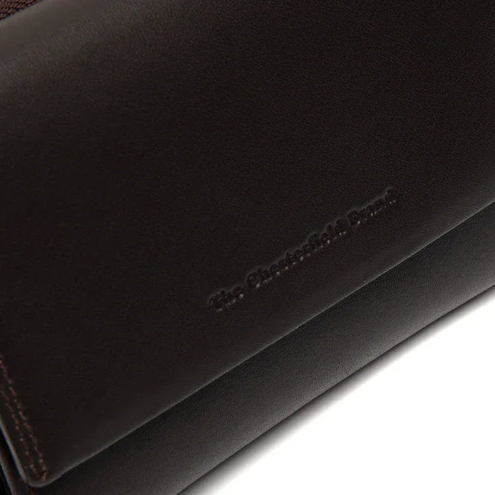 Details van het leer #kleur_donkerbruini