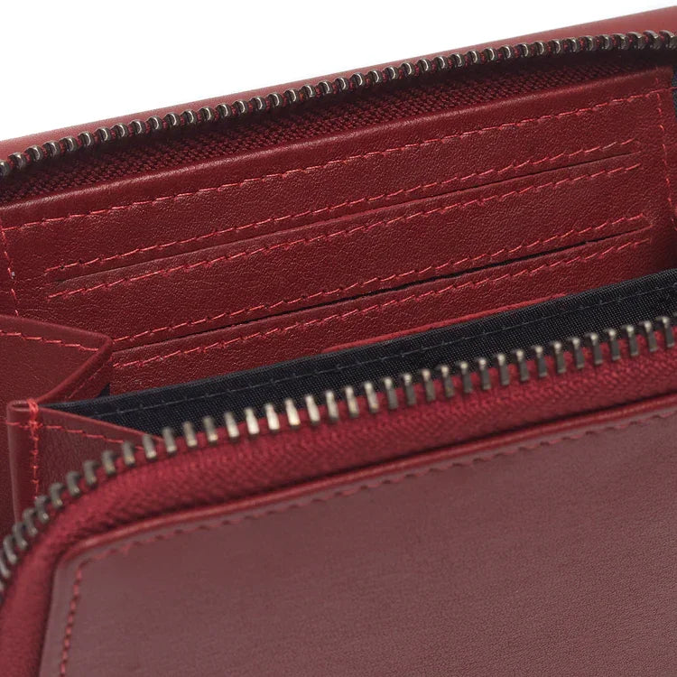 Binnenkant van The Chesterfield Doniva portemonnee rood #kleur_rood