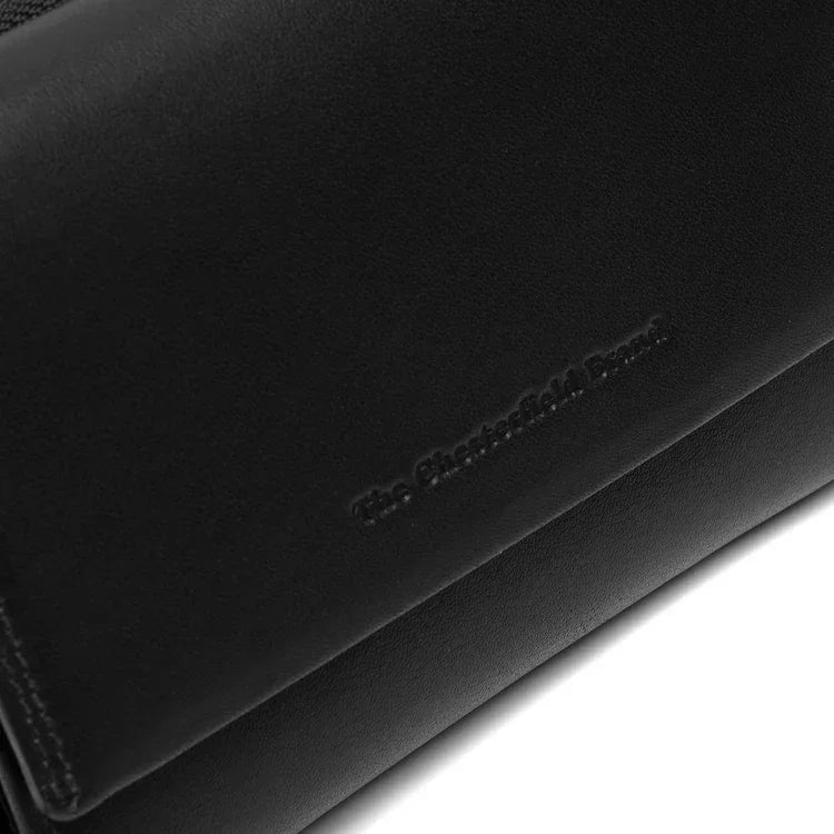 Details van het leer #kleur_zwart