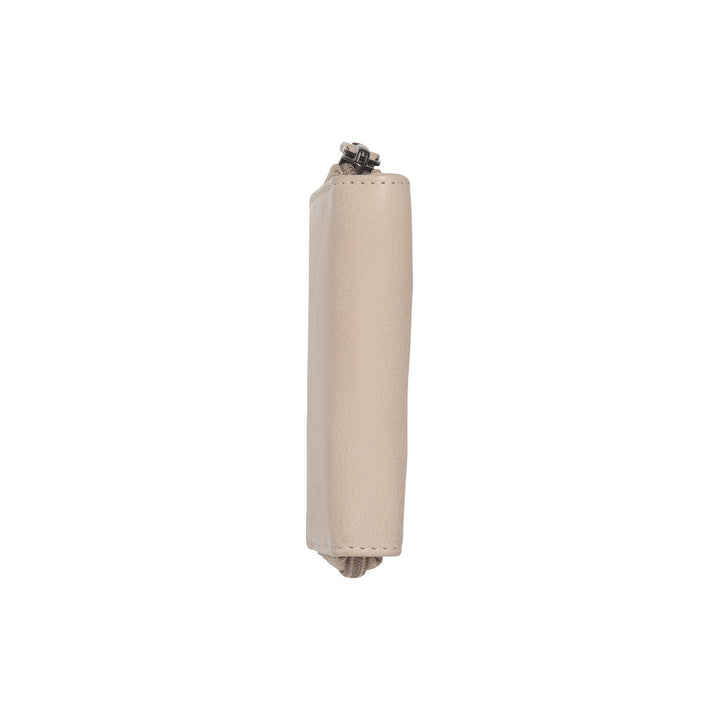Zijkant van The Chesterfield Floren dames portemonnee beige #kleur_beige