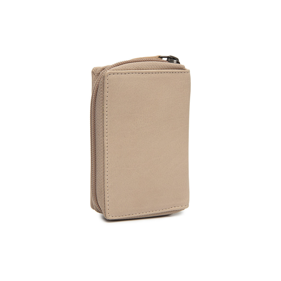 Achterkant van The Chesterfield Floren dames portemonnee beige #kleur_beige