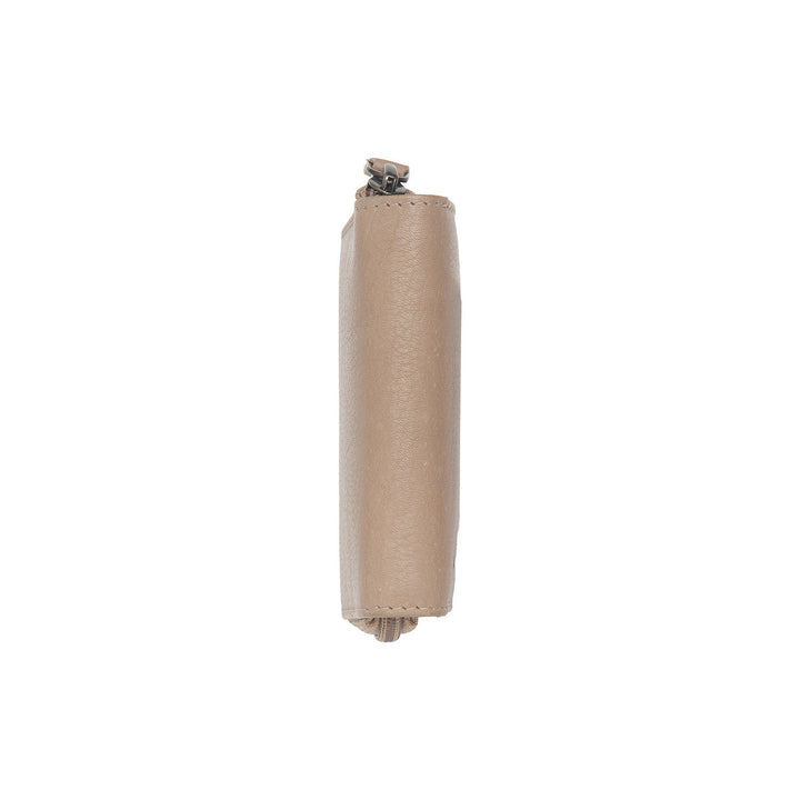 Zijkant van The Chesterfield Floren dames portemonnee taupe #kleur_taupe