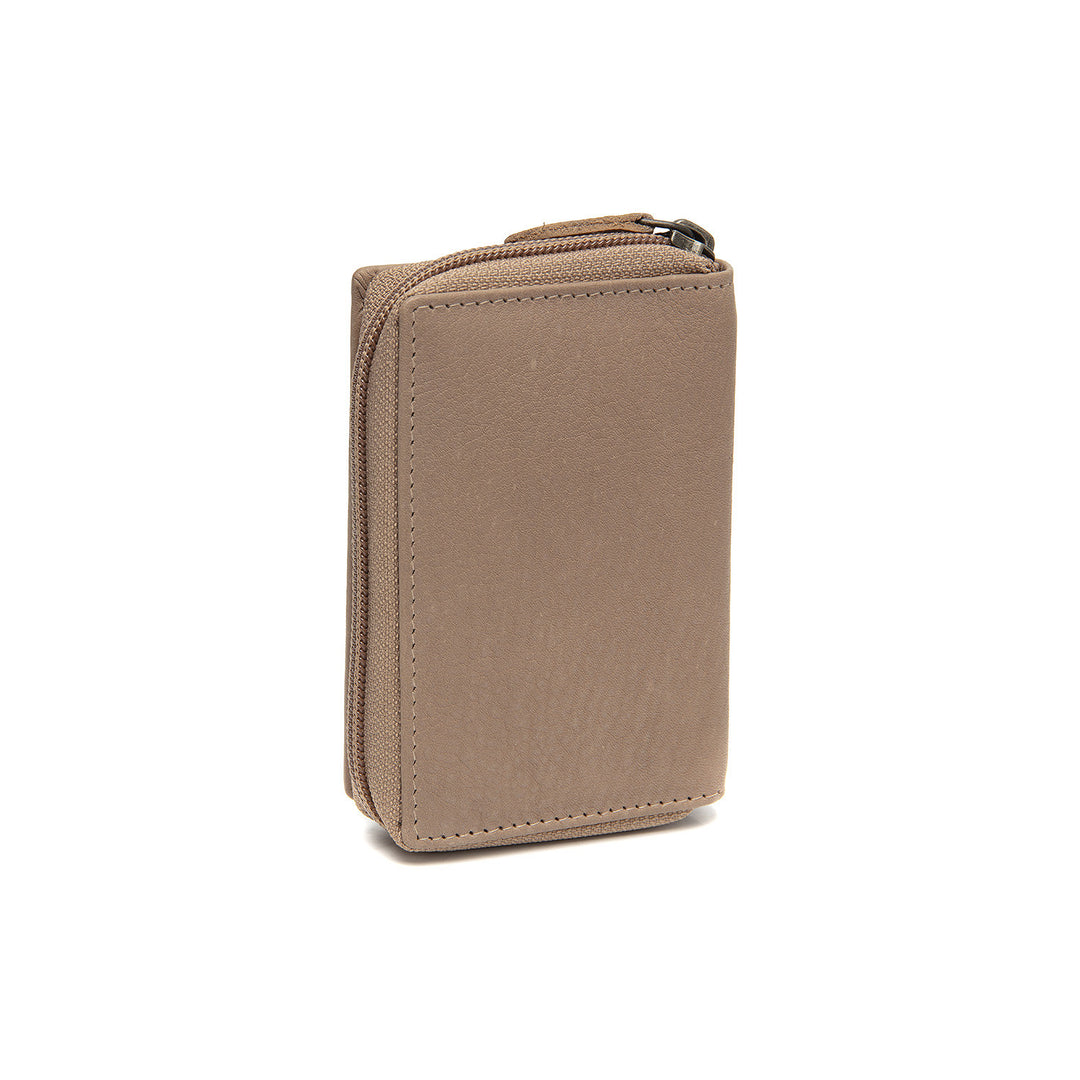 Achterkant  van The Chesterfield Floren dames portemonnee taupe #kleur_taupe