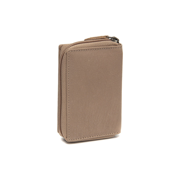 Achterkant  van The Chesterfield Floren dames portemonnee taupe #kleur_taupe