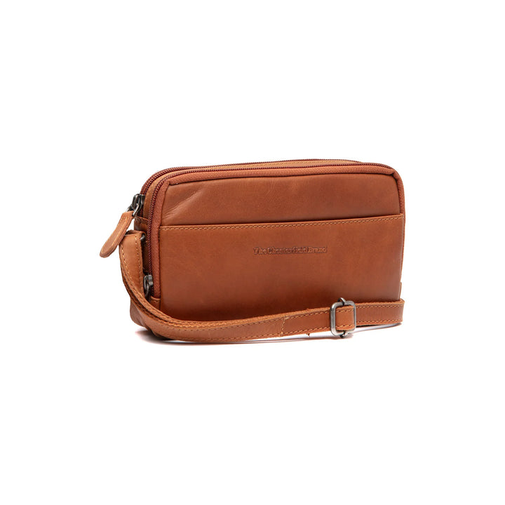 Voorkant van the Chesterfield leren schoudertas cognac #kleur_cognac