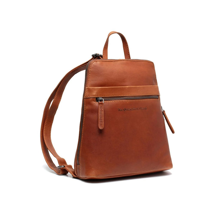 Voorkant van The Chesterfield Linford leren rugzak cognac #kleur_cognac