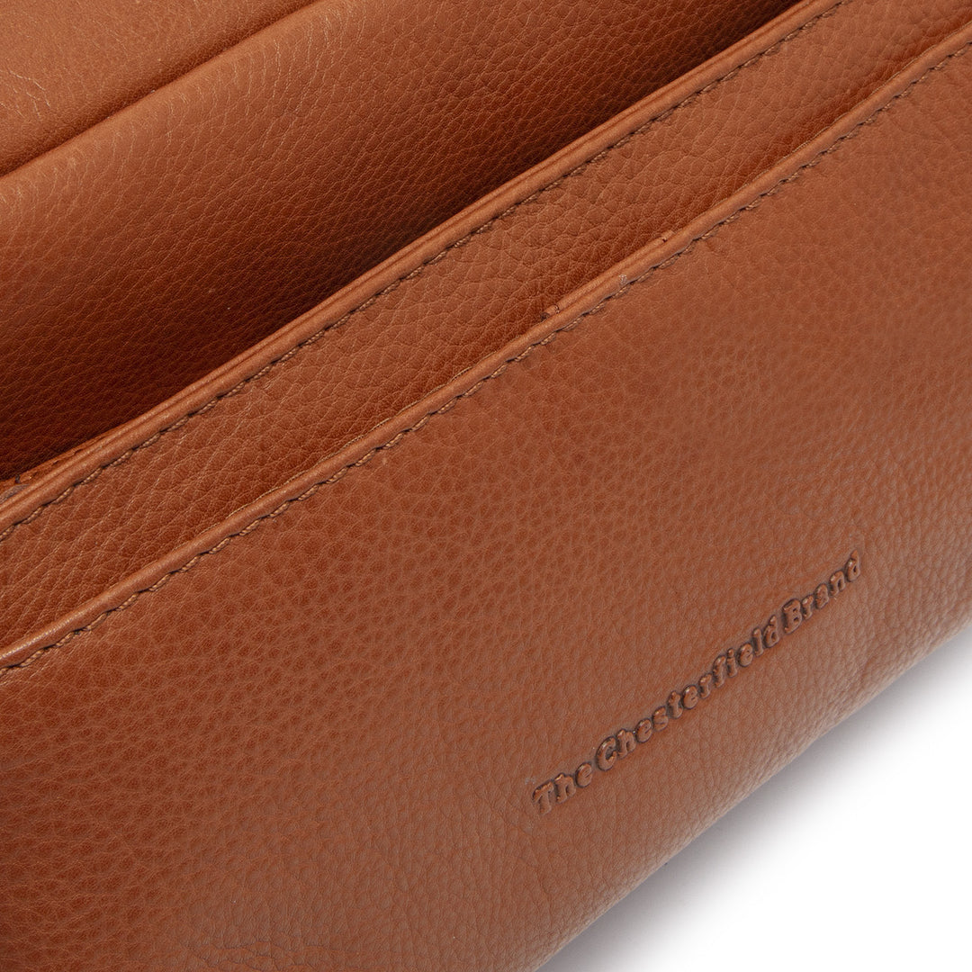 Details van het leer #kleur_cognac