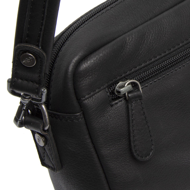 Details van het leer #kleur_zwart