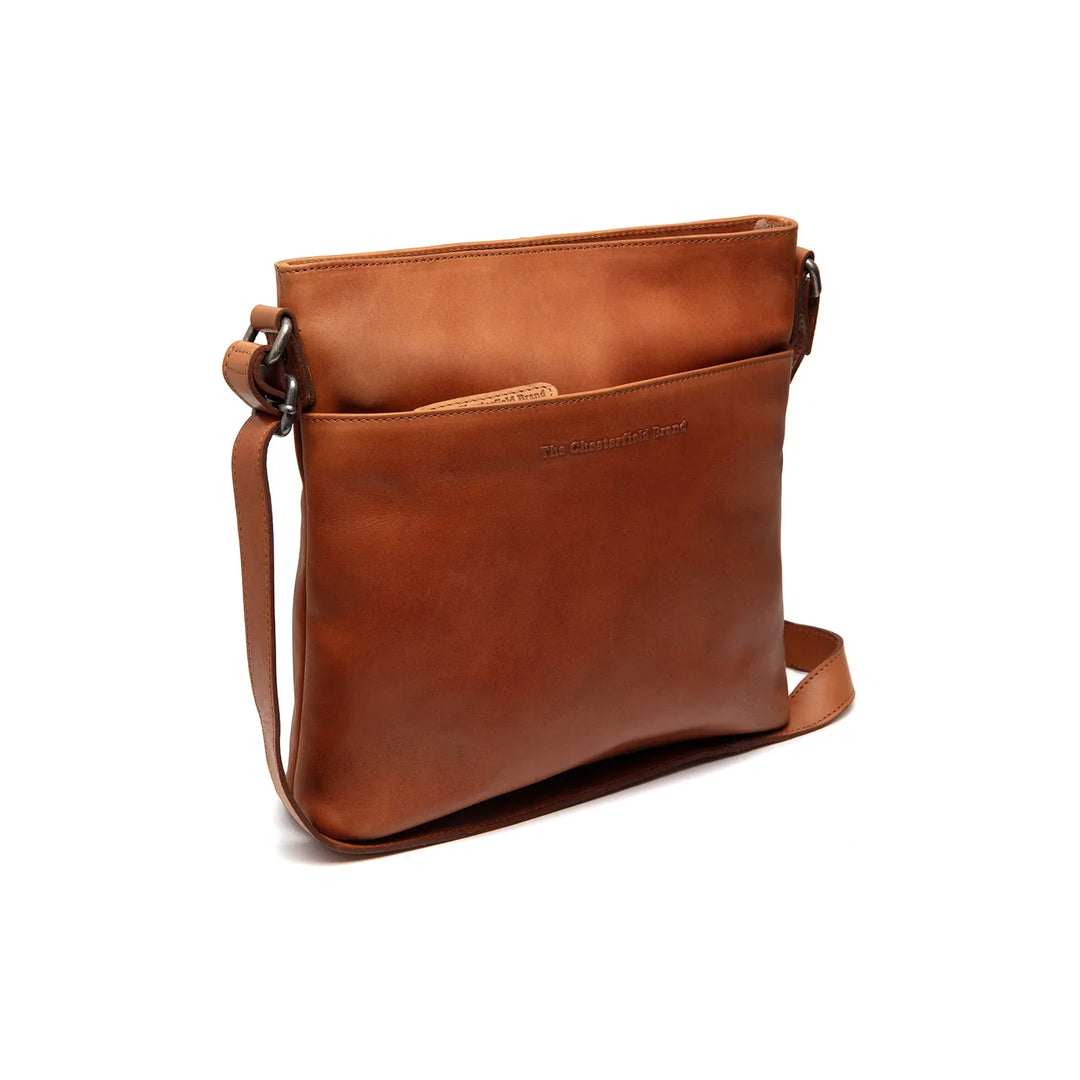 Voorkant van The Chesterfield Lunton crossbodytas in cognac #kleur_cognac