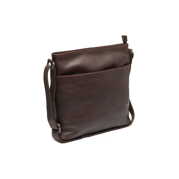 Voorkant van The Chesterfield Lunton crossbodytas in donkerbruin #kleur_donkerbruin