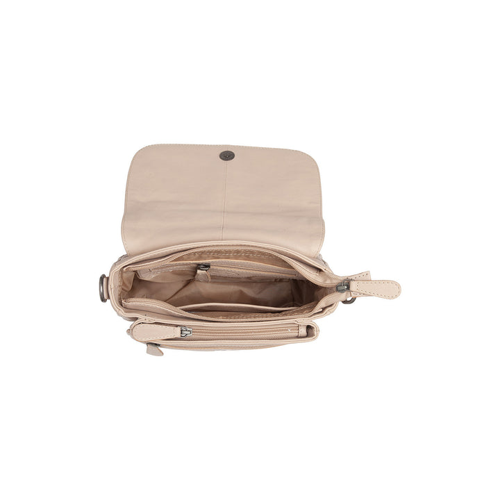 Binnenkant van The Chesterfield Miloa Leren crossover Beige #kleur_beige