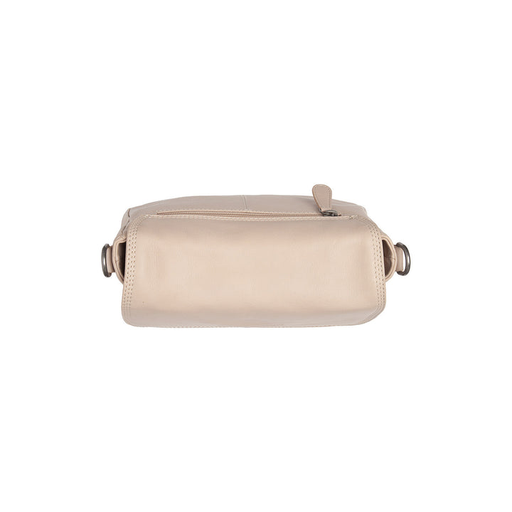 Bovenkant van The Chesterfield Miloa Leren crossover Beige #kleur_beige