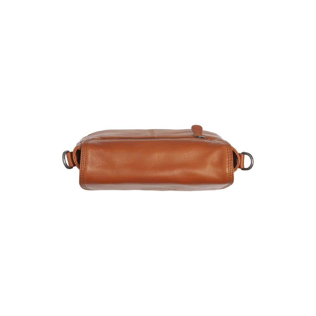 Bovenkant van The Chesterfield Miloa Leren crossover cognac #kleur_cognac