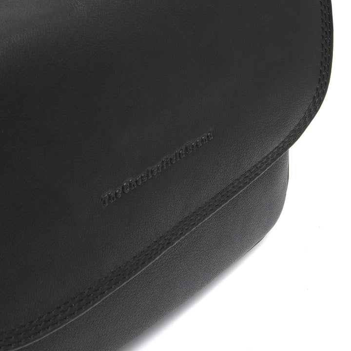 Details van The Chesterfield Miloa Leren crossover zwart #kleur_zwart