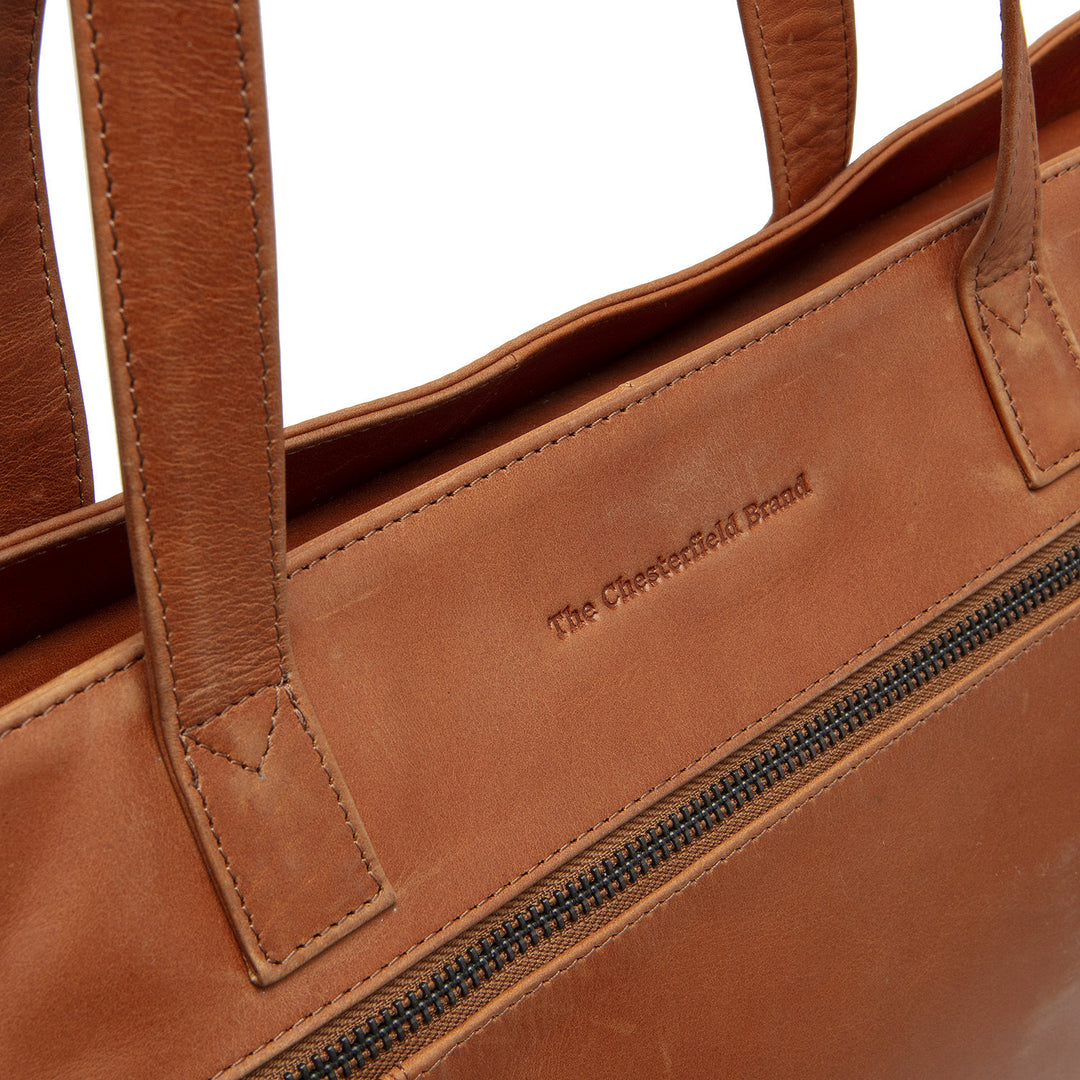 Details van het leer #kleur_cognac