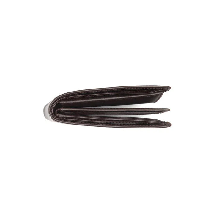 Bovenkant van the Chesterfield stephens leren portemonnee in het donkerbruin #kleur_donkerbruin