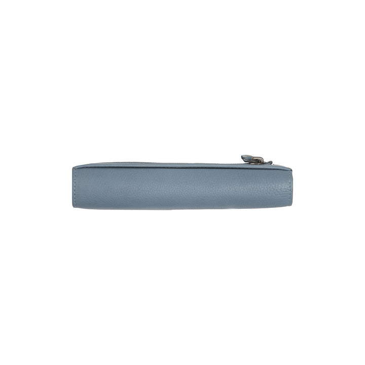 Bovenkant van The Chesterfield Valetta dames portemonnee licht-blauw #kleur_licht-blauw