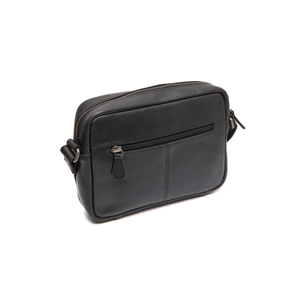 Achterkant van The Chesterfield Westmere crossbodytas in het zwart #kleur_zwart