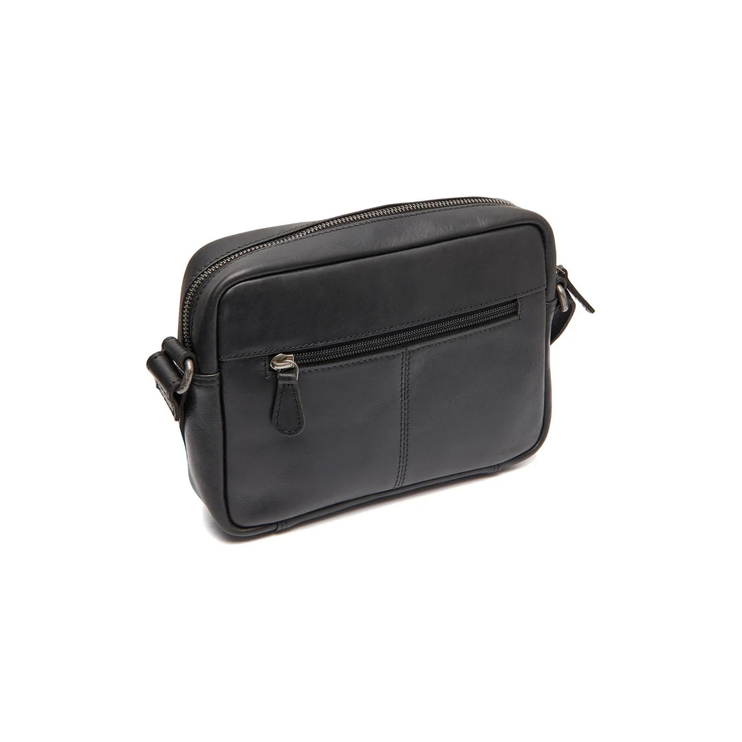 Achterkant van The Chesterfield Westmere crossbodytas in het zwart #kleur_zwart