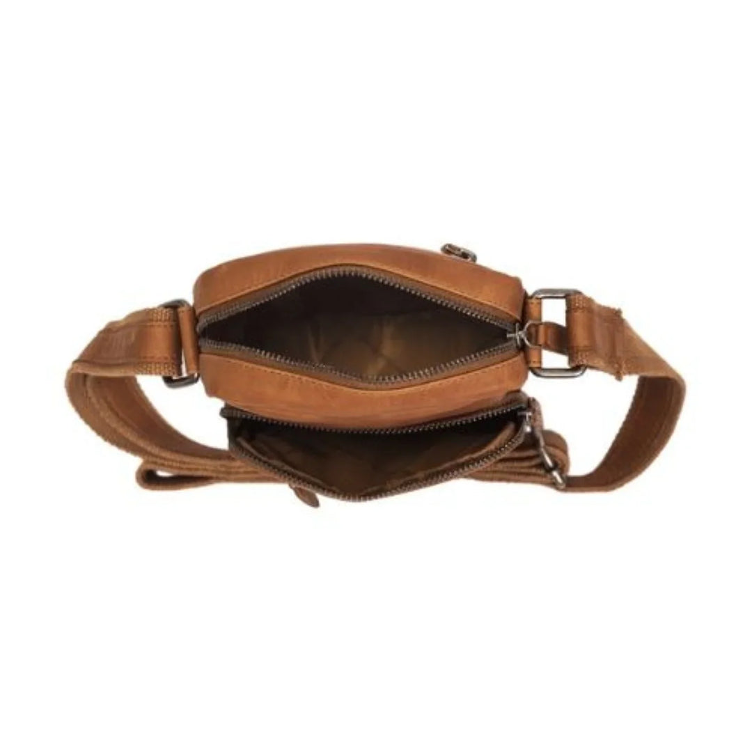 Binnenkant van The Chesterfield Bremen cognac #kleur_cognac