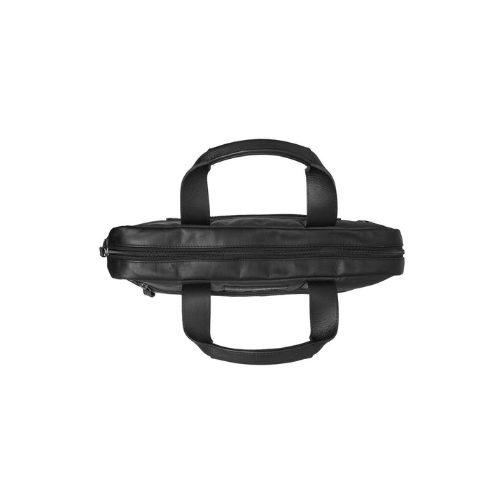 Bovenkant van de Chesterfield Narvik laptop werktas zwar #kleur_zwart