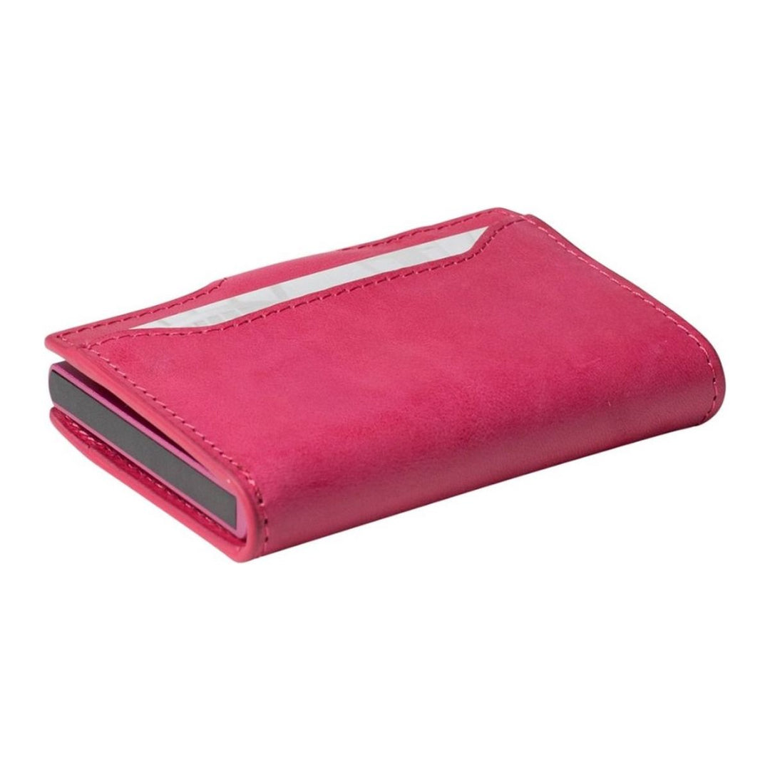 Achterkant van de Tony Perotti 4000 pasjeshouder roze #kleur_roze