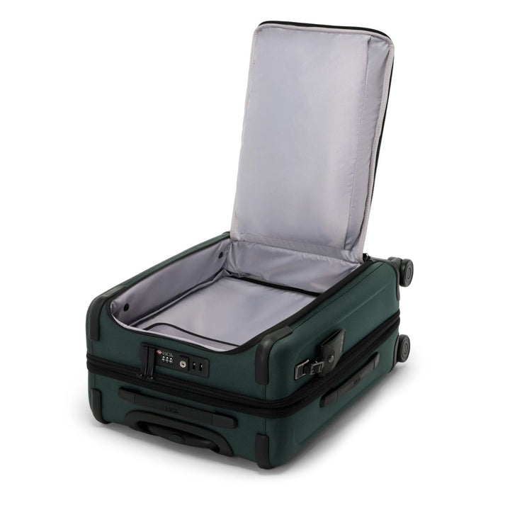Voorvak open van de Tumi handbagage in Deep pine #kleur_deep-pine